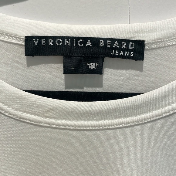 Veronica Beard crew neck knit tee sz large - Picture 5 of 6